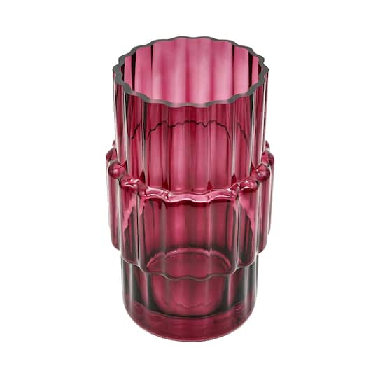 8" Burgundy Glass Vase by Ashland®